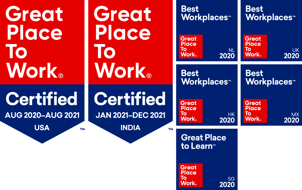 Rackspace Technology is a certified best place to work in the US, India, Netherlands, United Kingdom, Hong Kong, Mexico, and Singapore.